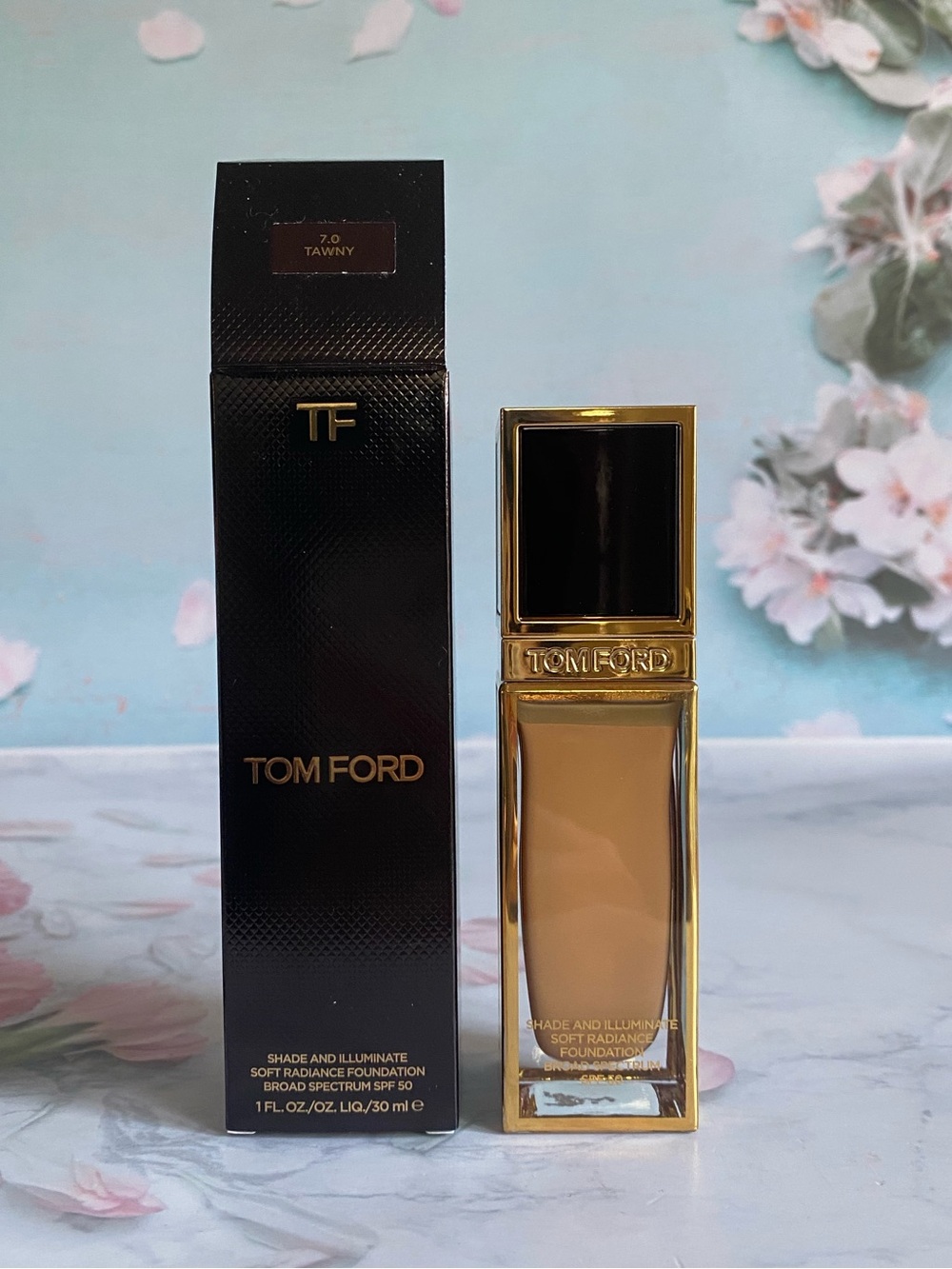 Tom Ford Shade And Illuminate Soft Radiance Foundation SPF50~7.0 Tawny, 1oz New